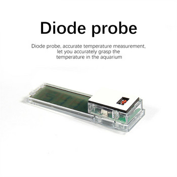 Термометър за аквариум Електронен LCD цифров измервател на температурата в аквариума Измервател на температурата в аквариума преносим Аксесоари за аквариум