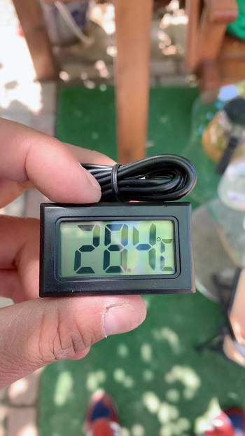 Водоустойчив LCD цифров термометър Аквариум Електронен прецизен инструмент за измерване на температурата в аквариум със сонда