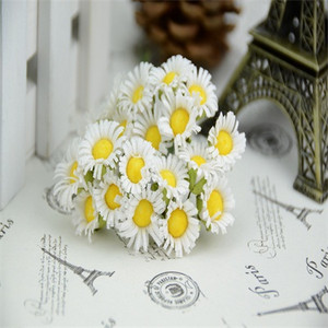 10 vnt. Pigi mini dirbtinė rožių šilko margučių gėlių puokštė namų vestuvių dekoravimui „pasidaryk pats“ iškarpų knygos vainikas netikros gėlės