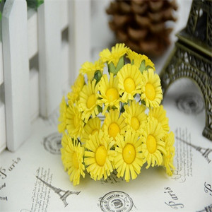 10 vnt. Pigi mini dirbtinė rožių šilko margučių gėlių puokštė namų vestuvių dekoravimui „pasidaryk pats“ iškarpų knygos vainikas netikros gėlės