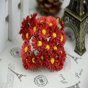 10 vnt. Pigi mini dirbtinė rožių šilko margučių gėlių puokštė namų vestuvių dekoravimui „pasidaryk pats“ iškarpų knygos vainikas netikros gėlės