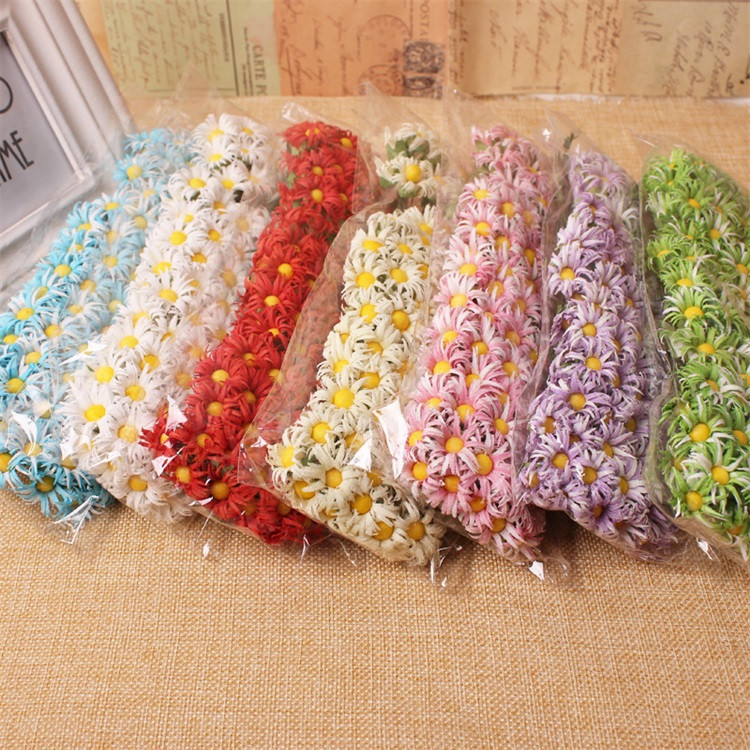 10 vnt. Pigi mini dirbtinė rožių šilko margučių gėlių puokštė namų vestuvių dekoravimui „pasidaryk pats“ iškarpų knygos vainikas netikros gėlės