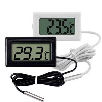 Термометър за мини аквариум Прецизни инструменти за измерване на температура Аксесоари за аквариум LCD цифров термометър за аквариум