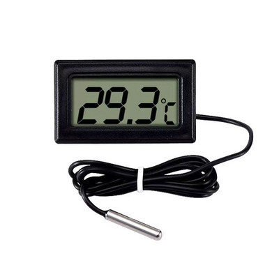 Mini akváriumi hőmérő Precíziós hőmérsékletmérő eszközök akvárium tartozékok LCD digitális hőmérő akváriumba