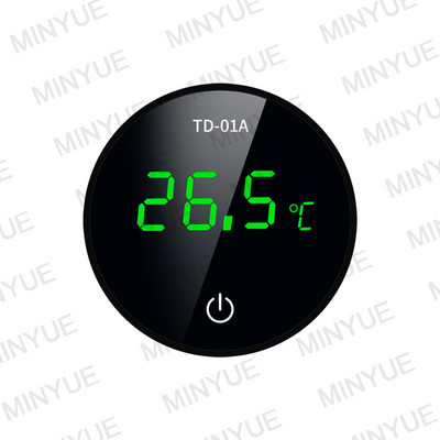 Jaunākais akvārija termometrs LCD digitālais ārējais termometrs, uzlādes tipa C zivju tvertnes mini termometrs ar augstu precizitāti -9,9-50 ℃
