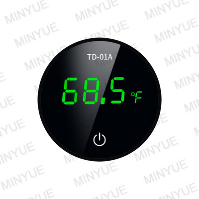 Jaunākais akvārija termometrs LCD digitālais ārējais termometrs, uzlādes tipa C zivju tvertnes mini termometrs ar augstu precizitāti -9,9-50 ℃