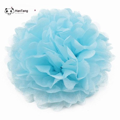 5db/csomag 15cm,20cm, fehér/világoslila selyempapír pomponok kislányoknak hercegnő születésnapi buli esküvői parti dekoráció 5z