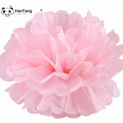 5db/csomag 15cm,20cm, fehér/világoslila selyempapír pomponok kislányoknak hercegnő születésnapi buli esküvői parti dekoráció 5z