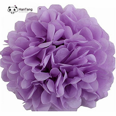 5db/csomag 15cm,20cm, fehér/világoslila selyempapír pomponok kislányoknak hercegnő születésnapi buli esküvői parti dekoráció 5z