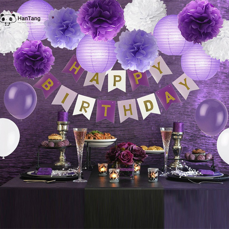 5db/csomag 15cm,20cm, fehér/világoslila selyempapír pomponok kislányoknak hercegnő születésnapi buli esküvői parti dekoráció 5z