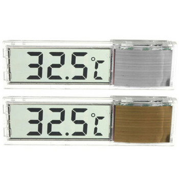 Термометър за аквариум LCD цифров електронен аквариум 3D цифров термометър стикер риба скарида костенурка