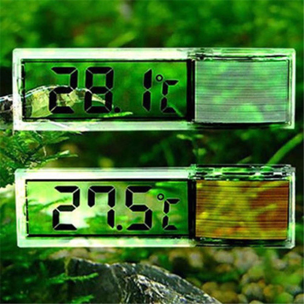 Akvārija termometrs LCD digitālais elektroniskais zivju tvertnes 3D digitālais temperatūras mērītājs uzlīme zivju garneļu bruņurupucis