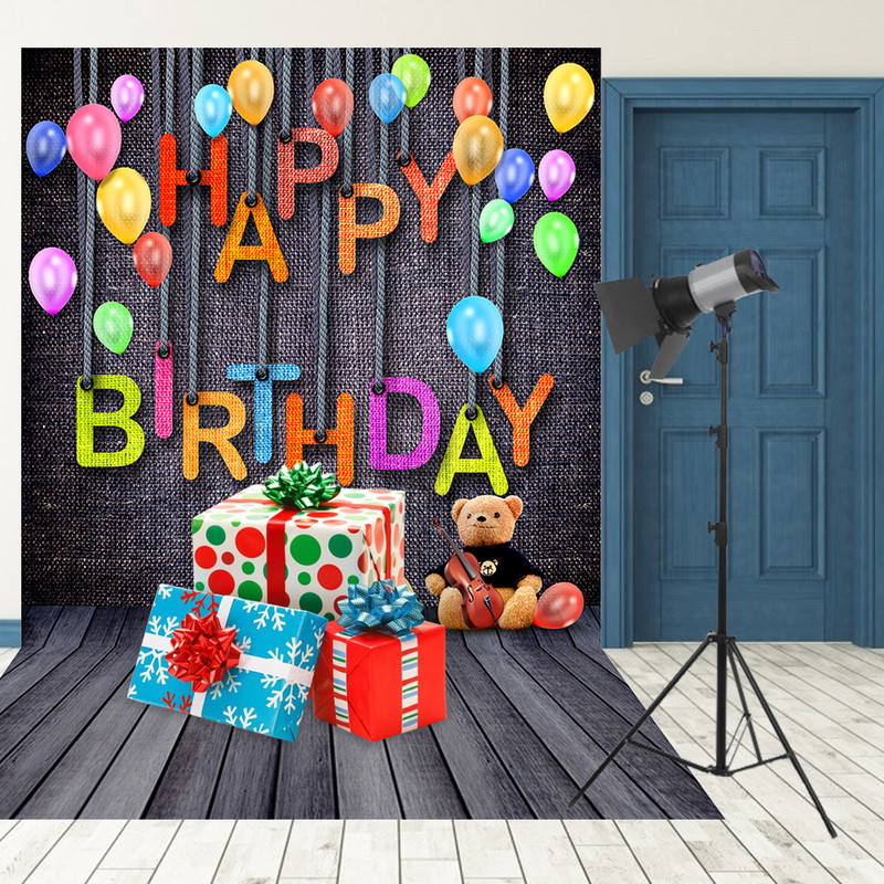 Születésnapi háttér fényképes Születésnapi Képernyő Háttér Asztalterítő Családi dekoratív kiegészítők