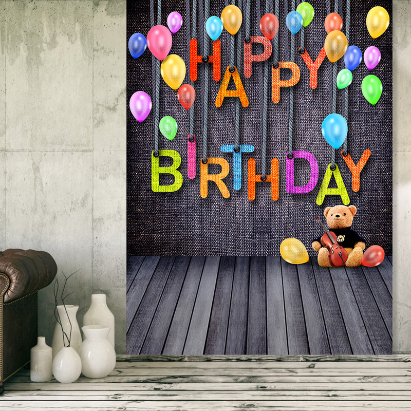 Születésnapi háttér fényképes Születésnapi Képernyő Háttér Asztalterítő Családi dekoratív kiegészítők