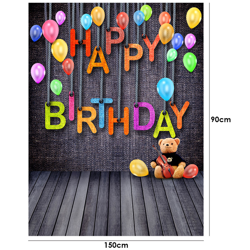 Születésnapi háttér fényképes Születésnapi Képernyő Háttér Asztalterítő Családi dekoratív kiegészítők
