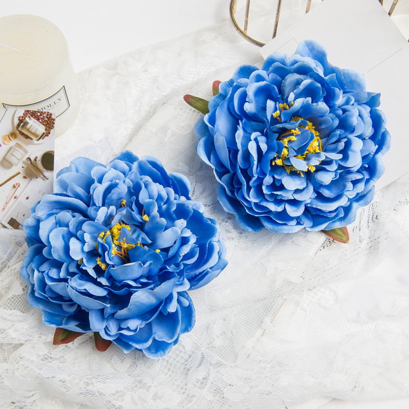 2 db 15 cm-es selyem bazsarózsa fej Esküvői dekoráció Otthoni menyasszonyi Kiegészítők Szabadidő Karácsonyi Koszorú Művirágok Scrapbookhoz