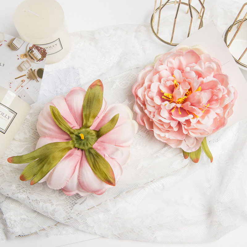 2 db 15 cm-es selyem bazsarózsa fej Esküvői dekoráció Otthoni menyasszonyi Kiegészítők Szabadidő Karácsonyi Koszorú Művirágok Scrapbookhoz