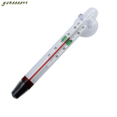 Stikla mērītājs akvārija zivju tvertnes stikla ūdens temperatūras termometrs ar jauku piesūcekni 1 gab.