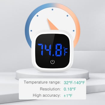 ORIA Термометър за аквариум LCD Цифров електронен Fish Tank Цифров измервател на температурата Кутия за влечуги Електронен термометър