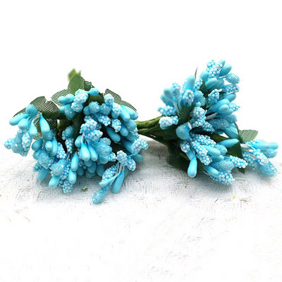 12 gab./partija Mākslīgais zieds, mazas ogas, putekšņveida stieples kāts/laulības lapas. DIY vainags rozes mākslīgais zieds