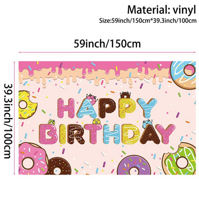 Mocsicka Sweet Donuts fotózás háttér újszülött portré fotó egy születésnapi buli Háttér dekorációs kellékek gyerekeknek