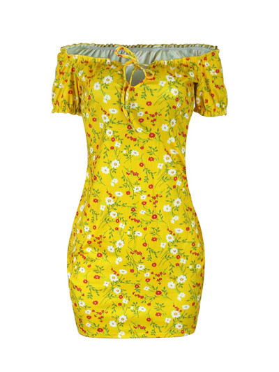 ZJFZML ZZ Liela izmēra Super-īsas Bodycon Kleitas Sieviešu Apģērbs 2022 Vintaqge Off The Plections Ruffles Slash Neck Robe Femme