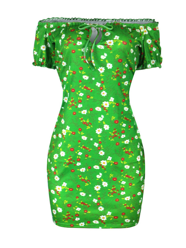 ZJFZML ZZ Liela izmēra Super-īsas Bodycon Kleitas Sieviešu Apģērbs 2022 Vintaqge Off The Plections Ruffles Slash Neck Robe Femme