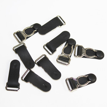 Zeķes zeķu rokturi Suspender Clips Plastmasas melna korsete kāja prievīte jostas klipsi Āķi Sukares gali 30gab/part.