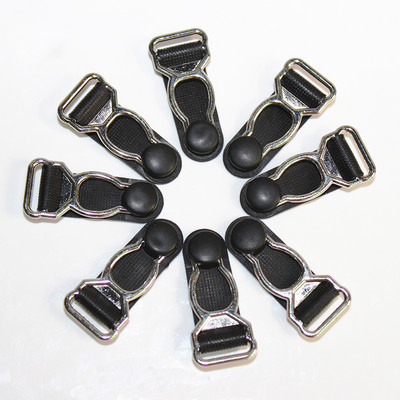 Zeķes zeķu rokturi Suspender Clips Plastmasas melna korsete kāja prievīte jostas klipsi Āķi Sukares gali 30gab/part.