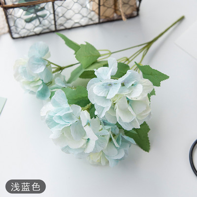 1 Pušķis zils Mākslīgie Ziedi Peonija Tējas Roze Rudens Zīds Viltus ziedi DIY Dzīvojamā istaba Mājas dārza kāzu dekorēšanai