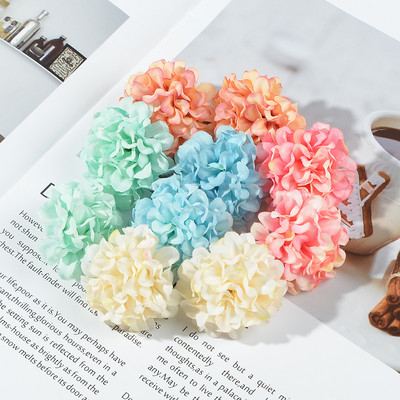 10 buc 4 cm Bomboane Minge Hortensia de mătase capete artificiale pentru decorarea nunții acasă Crăciun DIY Coroana Artizanat Flori false