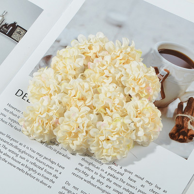 10 gab. 4cm Candy Ball Zīda hortenzijas mākslīgās plūsmas galviņas mājas kāzu dekorēšanai Ziemassvētku DIY vainags amatniecība viltoti ziedi