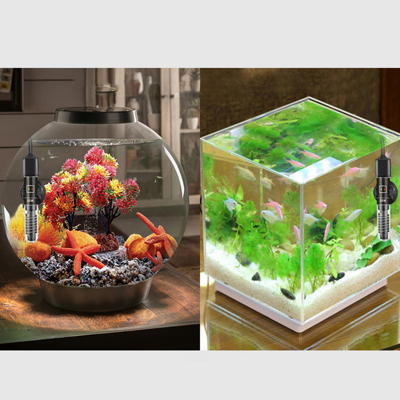 25 W/50 W akvárium fűtőrúd 26 fokos tó melegítő rúd sósvízi édesvízi teknős tartályokhoz termosztát mini akvárium fűtő