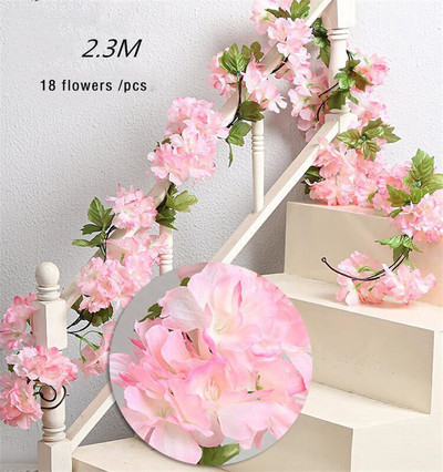 180 cm kunstlik Wisteria lilled taim viinapuu vanik pulmakaunistusteks Ruumikaare lillekujundus Võlts Sakura kodupeokaunistus