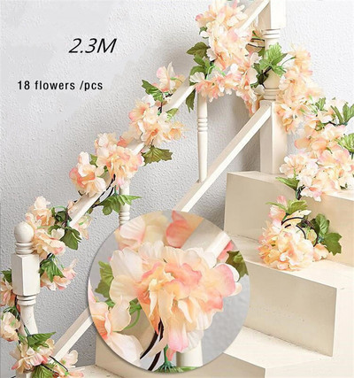 180 cm kunstlik Wisteria lilled taim viinapuu vanik pulmakaunistusteks Ruumikaare lillekujundus Võlts Sakura kodupeokaunistus