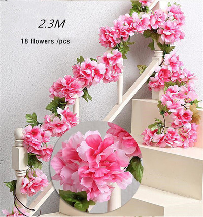 180 cm kunstlik Wisteria lilled taim viinapuu vanik pulmakaunistusteks Ruumikaare lillekujundus Võlts Sakura kodupeokaunistus