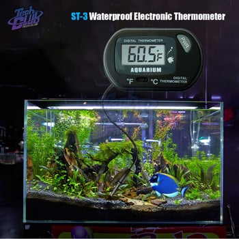 LCD Цифров термометър за аквариум Fish Tank Измервател на температурата на водата в аквариума Детектор за температурата на аквариума Аларма за риби Инструмент за домашни любимци Aquatic