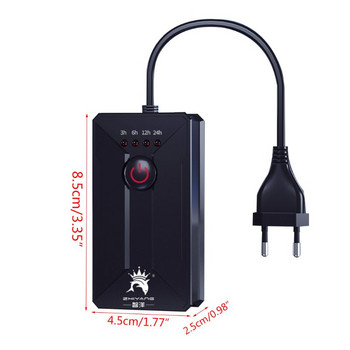 110-220V Aquarium Mechanical Timer 3h/6h/12h/24h Smart Automatic Fish Tank Switch Socketer Controller