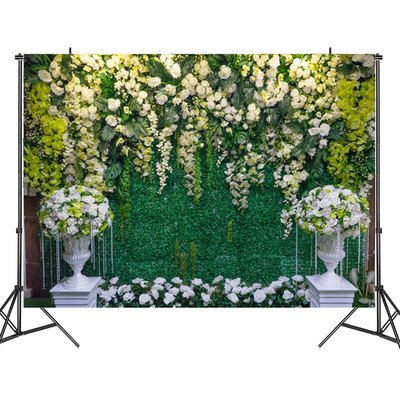 3D ziedu pavasara krāsaina ziedu druka Sienas fotografēšana Foni Koka graudu imitācija Fotografēšana Fona audums