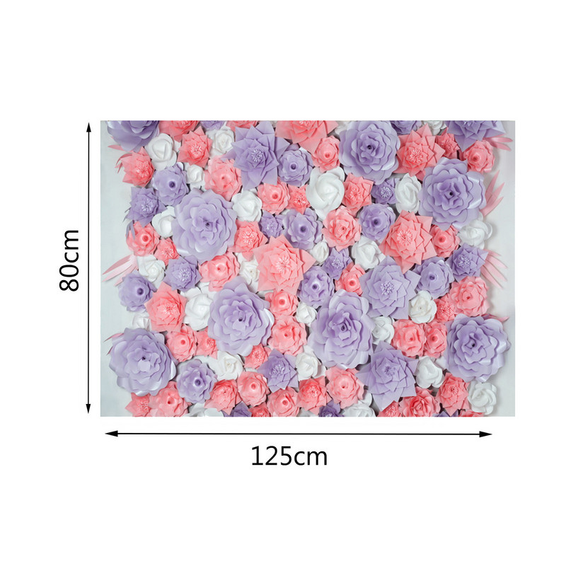 3D ziedu pavasara krāsaina ziedu druka Sienas fotografēšana Foni Koka graudu imitācija Fotografēšana Fona audums