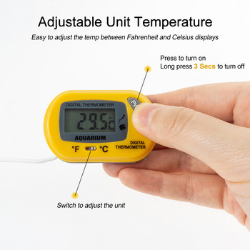 Цифров термометър за аквариум Високоточен измервател на температурата за засадени аквариуми Аксесоари за аквариум Консумативи