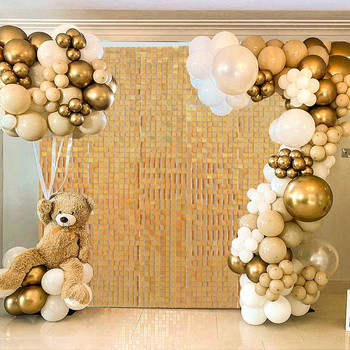 Φόντο με παγιέτες για πάρτι γενεθλίων Shimmer τετράγωνο φόντο με παγιέτες Δημοφιλές ντεκόρ γάμου Διακόσμηση πάρτι γενεθλίων για παιδιά Baby shower