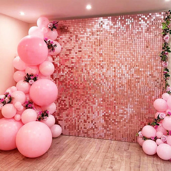 Φόντο με παγιέτες για πάρτι γενεθλίων Shimmer τετράγωνο φόντο με παγιέτες Δημοφιλές ντεκόρ γάμου Διακόσμηση πάρτι γενεθλίων για παιδιά Baby shower