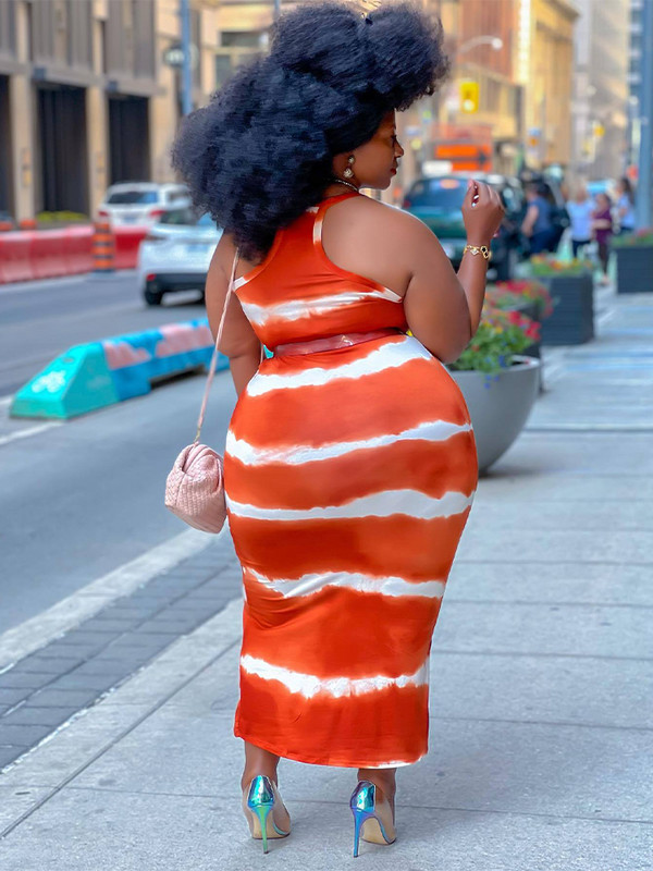 ZJFZML ZZ Liela izmēra garas kleitas Sieviešu apģērbs Elegants modes spageti siksna bez piedurknēm bez atzveltnes augumu veidojoša slaida kleita