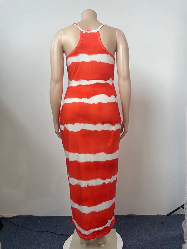 ZJFZML ZZ Liela izmēra garas kleitas Sieviešu apģērbs Elegants modes spageti siksna bez piedurknēm bez atzveltnes augumu veidojoša slaida kleita