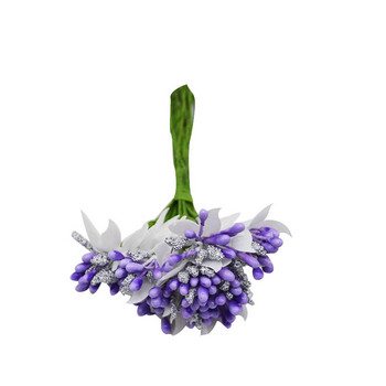 12 ΤΕΜ/παρτίδα Mulberry party Τεχνητό λουλούδι Στήμονας σύρμα στέλεχος/φύλλα γάμου στήμονας DIY στεφάνι διακόσμηση κουτιού γάμου Ψεύτικο λουλούδι