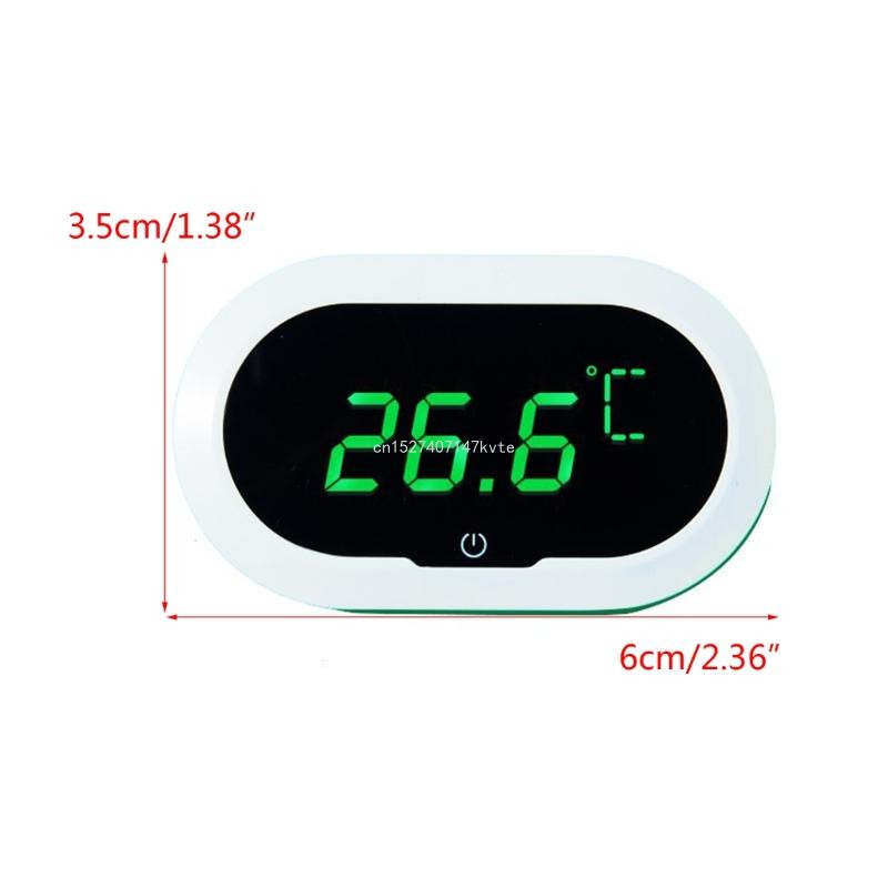 Akvārija termometrs digitālais zivju termometrs, precīzs LED displeja termometrs akvārija temperatūras mērītājs