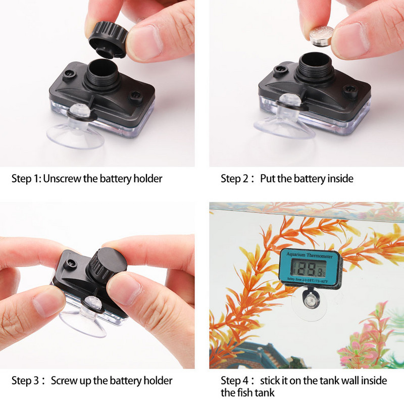 Akvárium Búvárkodás Mini Vízhőmérő Fishbowl Víz alatti Hőmérséklet-szabályozás Hőtartozékok Akvárium Aranyhal Medúza