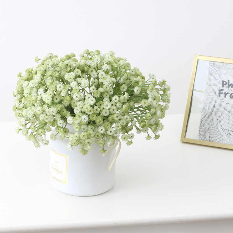 135 fej 52 cm babák lélegzet művirágok műanyag gypsophila barkács virágcsokrok esküvői otthoni dekorációhoz
