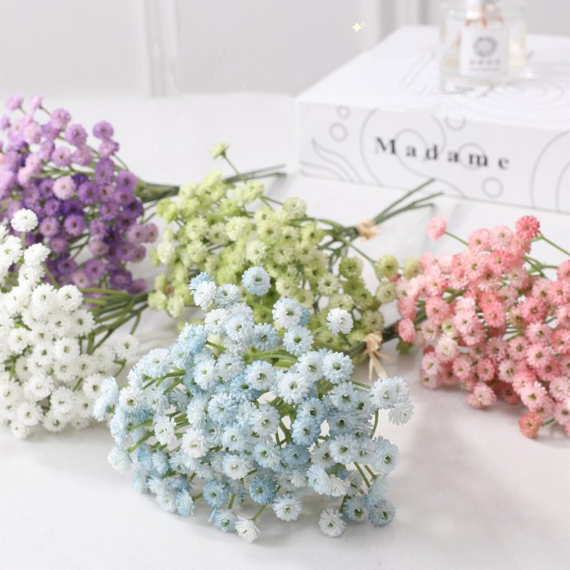 135 fej 52 cm babák lélegzet művirágok műanyag gypsophila barkács virágcsokrok esküvői otthoni dekorációhoz
